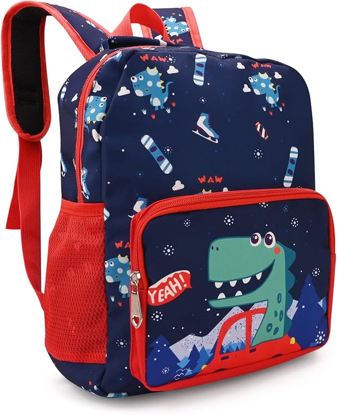 儿童背包,幼儿恐龙背包,男孩儿童包可爱恐龙幼儿背包帆布背包男孩女孩